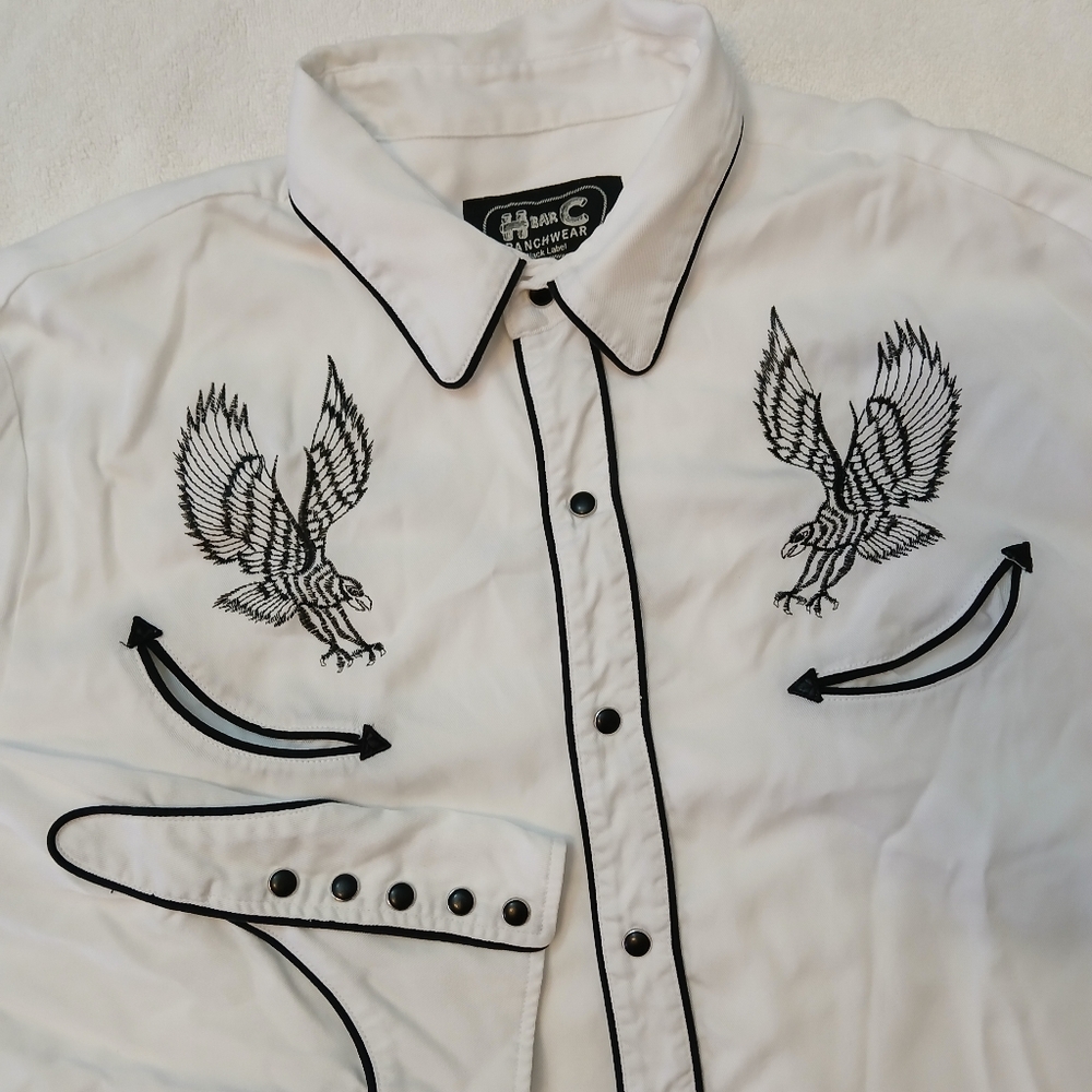 H‎ Bar C California Ranchwear with Double Eagle Embroidery 2XL/VTG